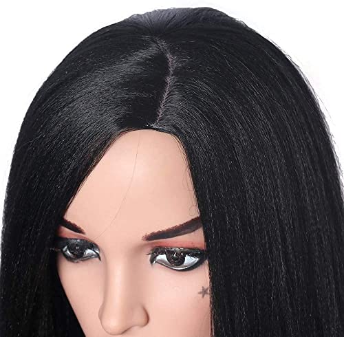 Wigs European and American Fashion Hair Wigs Senanayake Lines Within The High Temperature and Long Straight Hair Female Silk Roses Network