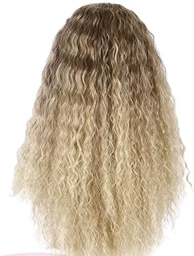 Wigs Ms. European and Chemical Fiber Wig Corn Hot Little Curly Hair Long Section of Large Simulation Scalp Rose Network