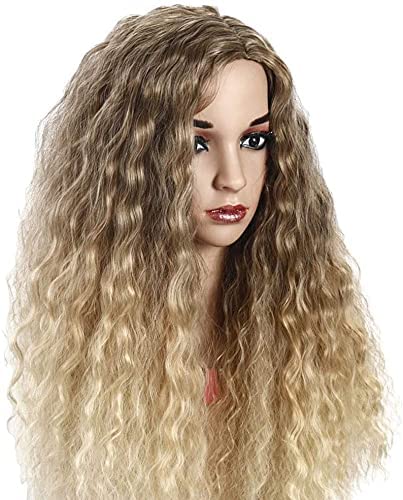 Wigs Ms. European and Chemical Fiber Wig Corn Hot Little Curly Hair Long Section of Large Simulation Scalp Rose Network