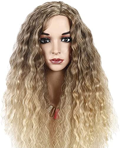 Wigs Ms. European and Chemical Fiber Wig Corn Hot Little Curly Hair Long Section of Large Simulation Scalp Rose Network