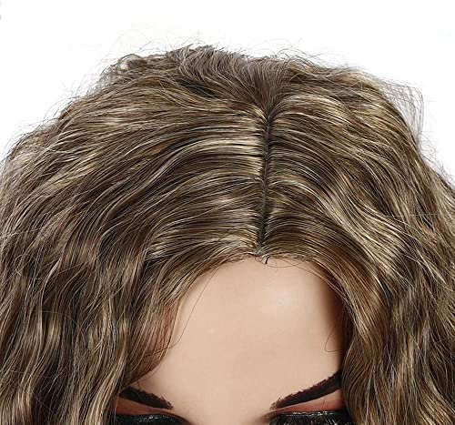 Wigs Ms. European and Chemical Fiber Wig Corn Hot Little Curly Hair Long Section of Large Simulation Scalp Rose Network