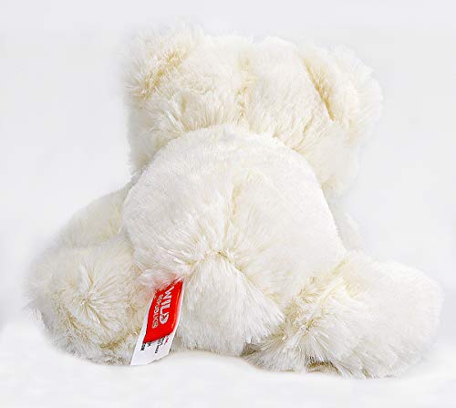 Wild Republic Hug'ems Plush, Polar Bear Baby Cuddly Soft Toy, 18 cm Oso Peluche para bebé, Color (16246)