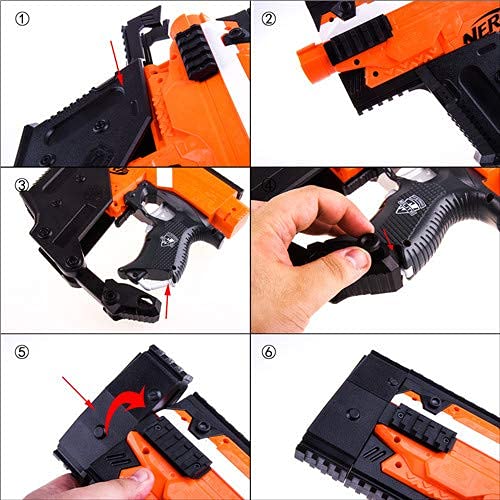 WORKER Kriss Vector Style Kits para Nerf Stryfe Juguete, color negro