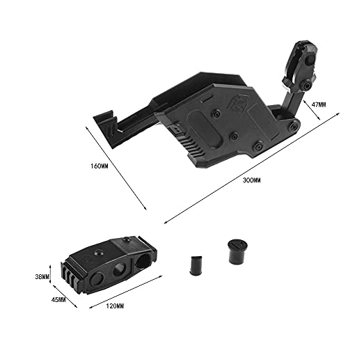 WORKER Kriss Vector Style Kits para Nerf Stryfe Juguete, color negro