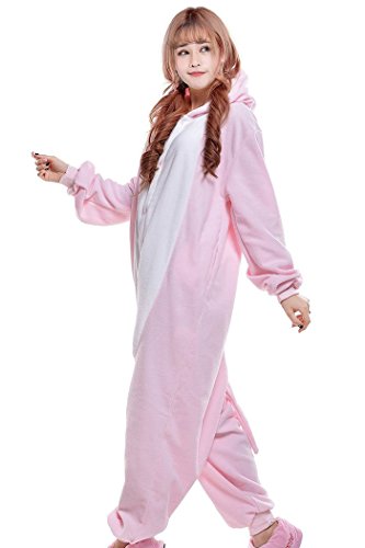 wotogold Pijama de Cerdo Animal Disfraces de Cosplay Unisex para Adultos Rosado