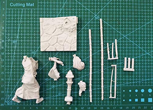 XINGCHANG 1/24 75Mm Espada del Viento Samurai Cortavientos 75Mm Juguete Modelo De Resina Kit En Miniatura Sin Montar Sin Pintar