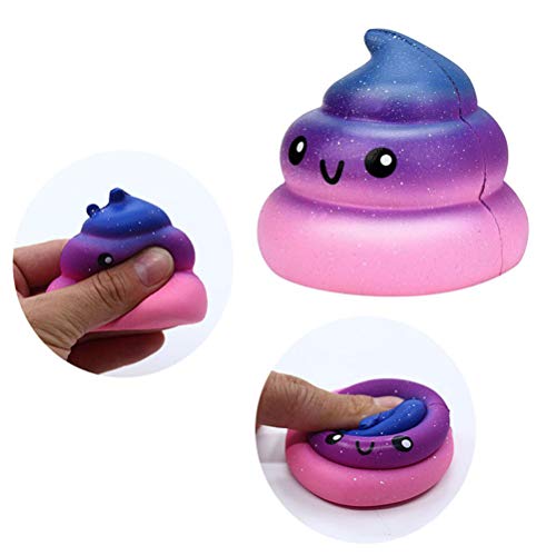 YAQI Squishies Poo Galaxy Mini Squishy Slow Rising Kawaii perfumado suave Primer Squishies Juguetes 1pcs