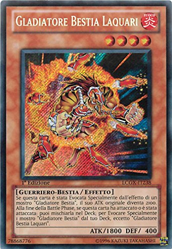 YU-GI-OH! - LCGX-IT238 - Gladiador Bestia Laquari - Mega Pack - Colección legendaria 2: Los años del Accademia de los Duelantes - 1st Edition - Secreta