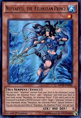 Yu-Gi-Oh! - Neptabyss, the Atlantean Prince (MP16-EN236) - Mega Pack 2016 - 1st Edition - Ultra Rare by Yu-Gi-Oh!