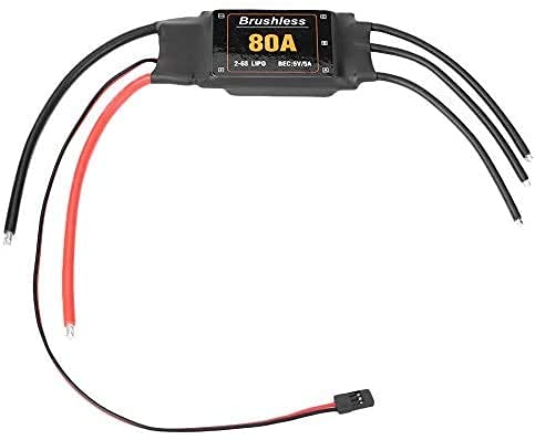 YUNIQUE Espana 1 Unidad ESC 80A regulador de Velocidad con ubec 5 V/5 A 2-6S LIPO para cuadricóptero RC Aviones helicóptero