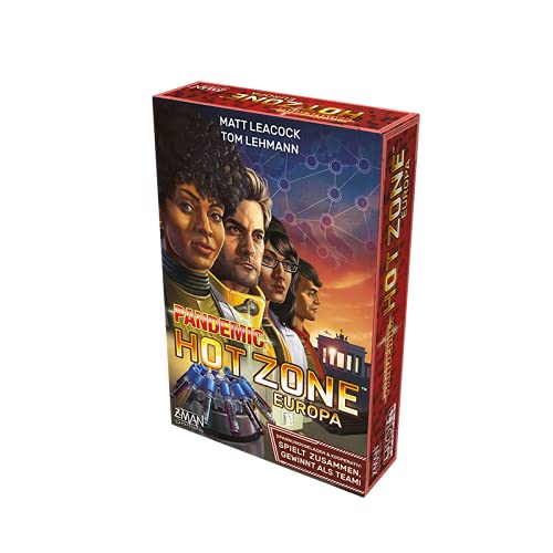 Z-Man Games Asmodee Pandemic Hot Zone: Europa, Juego Familiar, Juego de Estrategia, Alemán (ZMND0020)