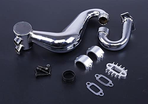 zmigrapddn V2.0 Silenced Exhausted Pipe for Rovan HPI KM Baja 5b SS 5T 5sc 1/5 RC Car Part Upgrade Accessories (Color : 1 Set) ( Color : 1 Set )