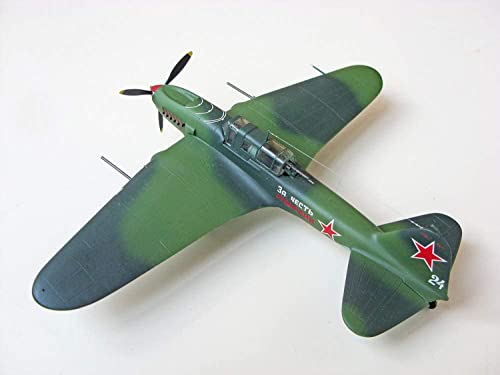 Zvezda 500787279 500787279-1:72 Ilyushin IL-2 Stormovik 1942 - Maqueta de construcción de plástico para Principiantes, diseño de Camuflaje