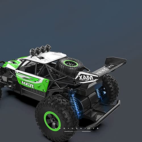 ZZZHS Juguetes de los niños RC Coches 1:14 Escala 2.4 GHz Control Remoto inalámbrico Vehículo Todoterreno de Alta Velocidad RC Coche de Juguete de aleación de Carreras 4wd Impermeable/Impermeable /