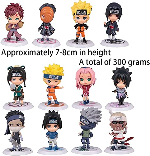 12 Pcs Anime Mini Juego de Figuras Anime Acción Figuras de Juguetes Anime CakeTopper Anime Figuras de Coleccion Acción Figuras Modelo Muñecas para Decoración de Tartas