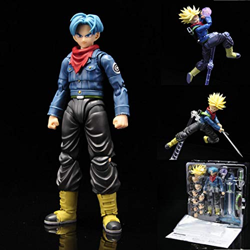 15Cm Dragon Ball Super Future Trunks Figuras De Acción Juguete Móvil, Anime Dragon Ball Z Trunks Super Saiyan Figurita Juguetes