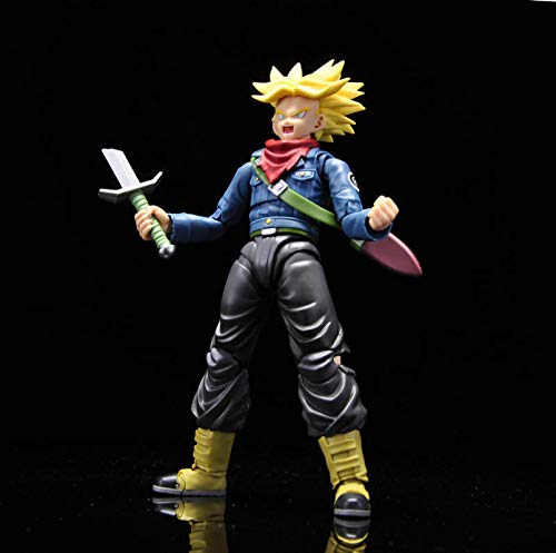 15Cm Dragon Ball Super Future Trunks Figuras De Acción Juguete Móvil, Anime Dragon Ball Z Trunks Super Saiyan Figurita Juguetes