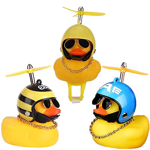 3 Pcs Adornos De Coche De Pato De Goma Pequeño Pato Amarillo Decoración Del Coche Pato Para Manillar De Bicicleta Decoraciones De Tablero De Coche De Pato Para Decoración Del Coche Bicicleta