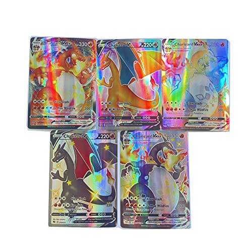 300 tarjetas nuevas 2022 Trading Cards 190 V + 100 Vmax+3 MEGA+7GX Style Card HOLO GX Trainer Full Art. Sin duplicados. Producto no oficial.