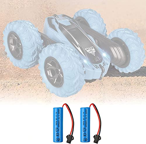 3.7V 1200mAh Li-Ion Batería 2PCS with USB Charger Cable SM-2P Plug for DE45 DE42 Remote Control Car 1:14 Off-Road Vehicle High-Speed Climbing Drift Racing Spare Battery