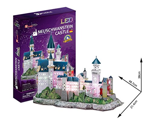 3D Puzzle Castillo de Neuschwanstein LED Neuschwanstein Castle LED Cubic Fun CUBICFUN