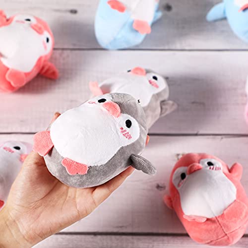 8 Mini Juguetes de Pingüinos de Peluche Juguete de Pingüino de Peluche de Animales Accesorio de Llavero DIY Decoración de Pingüino para Cumpleaños Baby Shower Navidad Boda Fiesta, 4 Colores