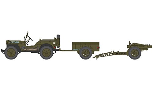 Airfix - Willys British Airborne Jeep, Set de modelismo (Hornby A02339)