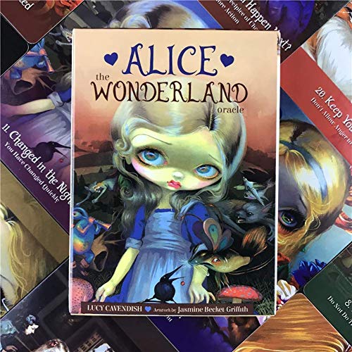 Alice: The Wonderland Tarjetas Oracle Tarjetas Tarot Card Adivinación Divinación Entretenimiento Tabla de Mesa Tablero Deck Games Family Tarjetas de Juego,Type 1,Tarot Card