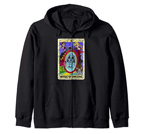 Alquimista Ouroboro Rueda de la Fortuna Carta del Tarot X Sudadera con Capucha