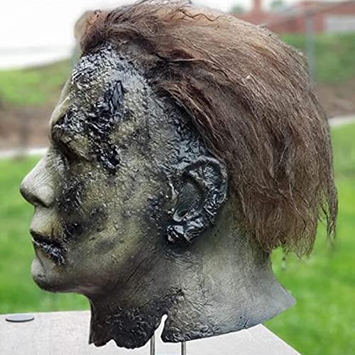 ALWWL Máscara de Michael Myers Halloween, Máscara de Halloween, Máscara Película de Terror, Látex, Fiesta de Halloween Scary Prop, Carnaval Horror Cosplay Disfraz