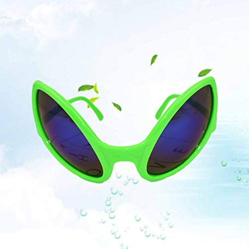 Amosfun 2 piezas gafas alienígenas gafas de sol fiesta gafas de sol divertidas para adultos y niños favores de fiesta