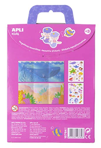 APLI Kids 16764 - Juego de pegatinas Sticker Adventure modelo Sirenas