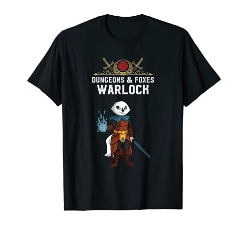 Arctic Fox Warlock Funny D20 Mesa RPF Juego de rol Camiseta