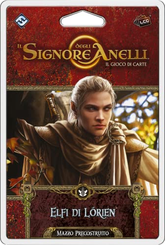 Asmodee - El Señor de los Anillos, el Juego de Cartas: Elfi de Lórien, Baraja Preconstruido, Edición en Italiano, 10713