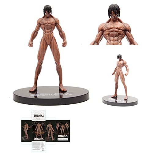 Attack on Titan Eren Jaeger Figura de acción Juguetes Q Versión Clay Man Modelo Muñecas Adornos para niños y niñas