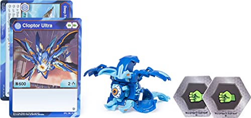 Bakugan Ultra - Aquos Cloptor - Criatura transformadora coleccionable de 7,6 cm de alto, para edades de 6 años en adelante - Wave 6