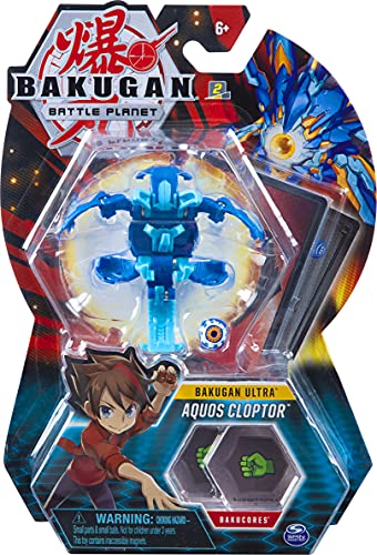 Bakugan Ultra - Aquos Cloptor - Criatura transformadora coleccionable de 7,6 cm de alto, para edades de 6 años en adelante - Wave 6