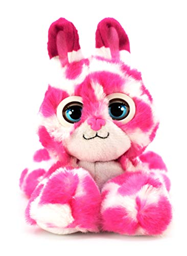 BANDAI CE80082 Nuzzy Luvs Luvbug Juguete Interactivo para Mascotas (Conejito Rosa y Blanco)