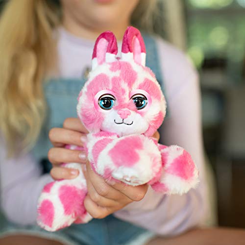 BANDAI CE80082 Nuzzy Luvs Luvbug Juguete Interactivo para Mascotas (Conejito Rosa y Blanco)