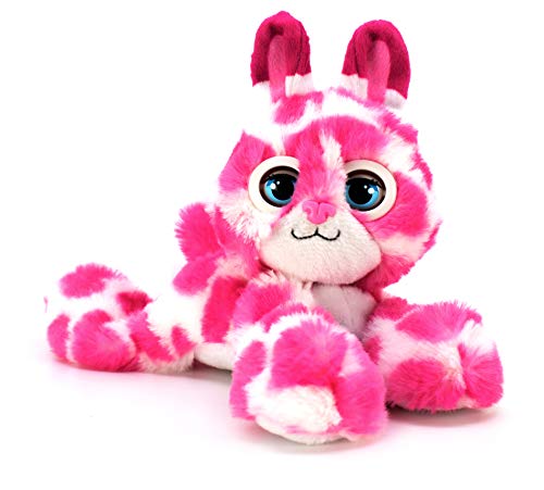 BANDAI CE80082 Nuzzy Luvs Luvbug Juguete Interactivo para Mascotas (Conejito Rosa y Blanco)