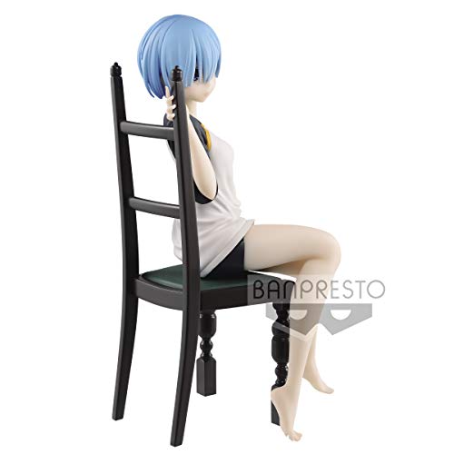 Banpresto Figura de Accion de Rem Ver. Camiseta – Re:Zero Starting Life in Another World Relax Time Multicolor BP17419