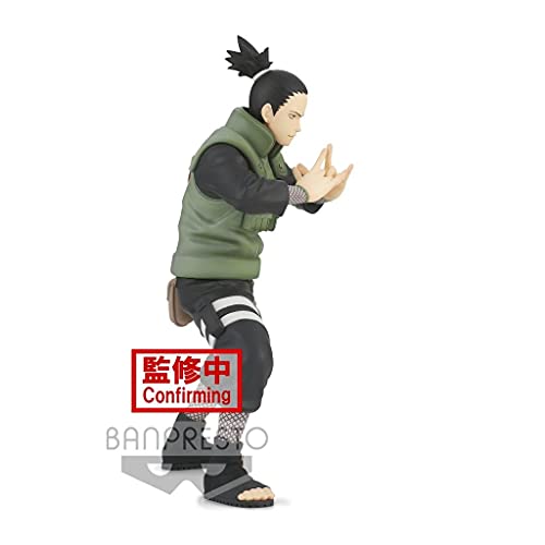 Banpresto Figura de Accion Naruto Shippuden Vibration Stars - Nara Shikamaru&Uzumaki Naruto (A:Nara Shikamaru), Multicolor, BP18187