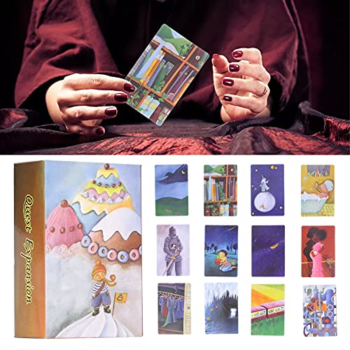 Baraja de cartas del tarot, 84pcs Maravilloso diseño clásico original Adivinación Destino Jugando Papel revestido Tarjetas Oracle Interacción de escritorio Futuro juego de mesa para principiantes