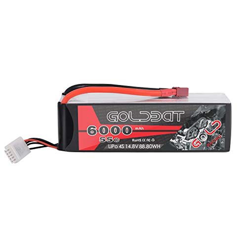 Batería LiPo GOLBAT 6000mAh 14.8V 4S 55 C Paquete con Enchufe Deans para RC Avión RC Helicóptero Drift RC Car RC Car RC Truck Barco