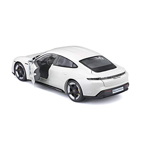 Bburago Porsche Taycan Turbo S en Escala 1/24 en Color Blanco, B18-21098