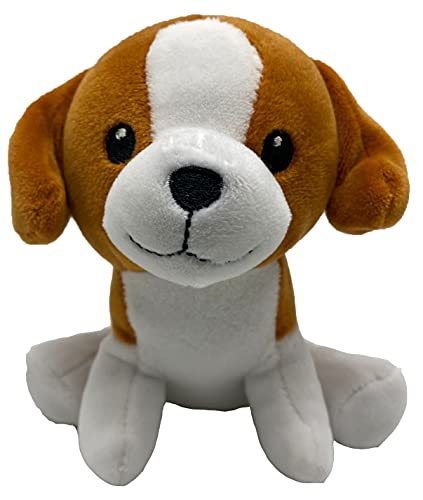 Beagle de peluche de calidad super suave (marrón, blanco)