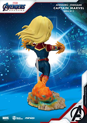 Beast Kingdom Avengers Endgame - Mini Egg Attack Captain Marvel - Figuras de colección Unisex estándar, PVC, MEA-011A