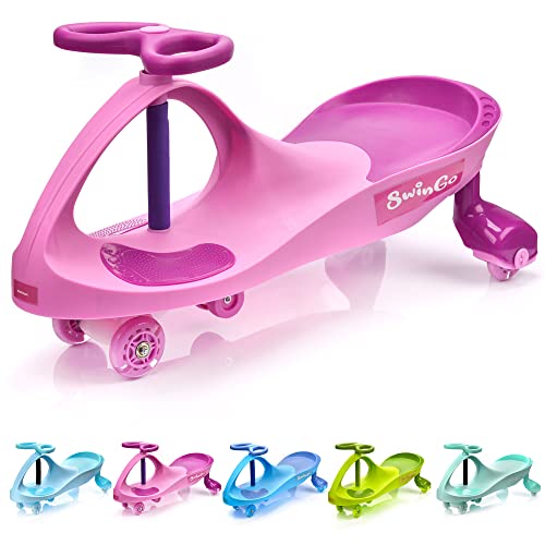 Bicicleta sin Pedales para Niños hasta 20 kg Ultraligera Mini Bici Bebés Infantil Andadores Bebé Equilibrio con Sillín First Bike (SWINGO Pink)