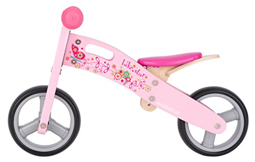 BIKESTAR 2 in 1 Bicicleta sin Pedales Madera para niños y niñas Bici Ajustable 7 Pulgadas | Bicicleta y Triciclo Mini a Partir de 1-1,5 años | 7" Edición Sport Rosa