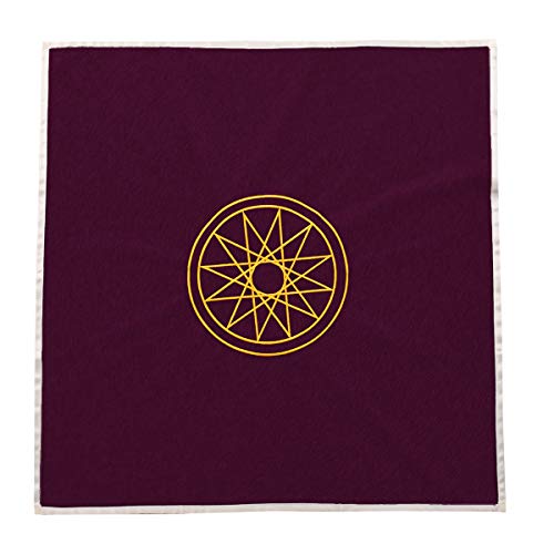 BLESSUME Tarot Tarot - Mantel de mesa con bolsa de tarot para adivinación de terciopelo (3 unidades), color morado